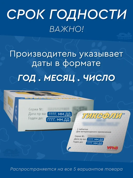 Тиксфли для собак 4,5-10 от блох и клещей 250 мг, вариант, фото 2