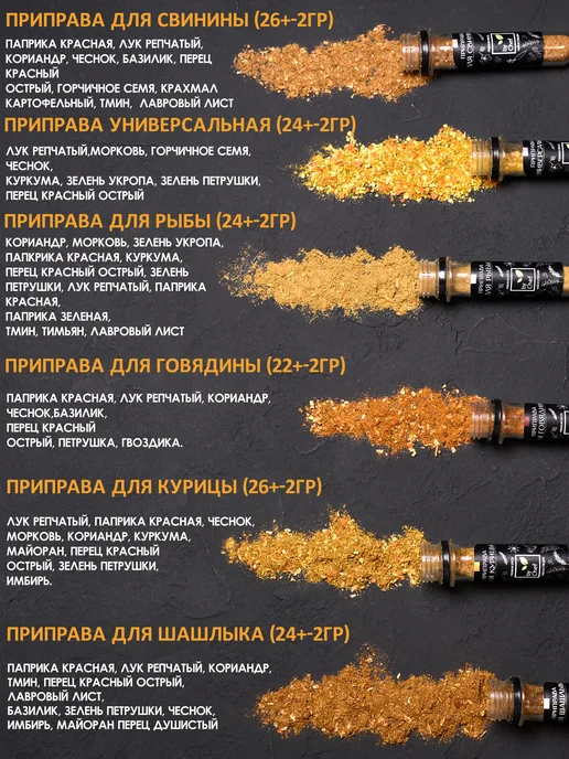 by Chef Набор специй приправ подарочный на день рождения, черный, фото 3