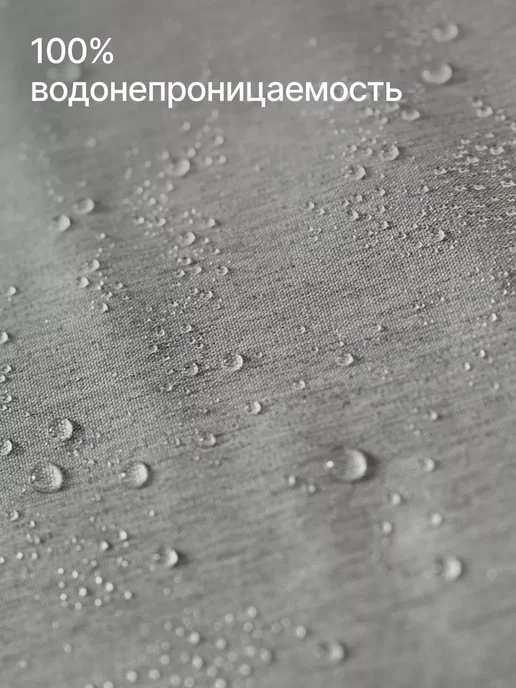 Home One Серая штора для ванной тканевая 200х200, 200x200, фото 5