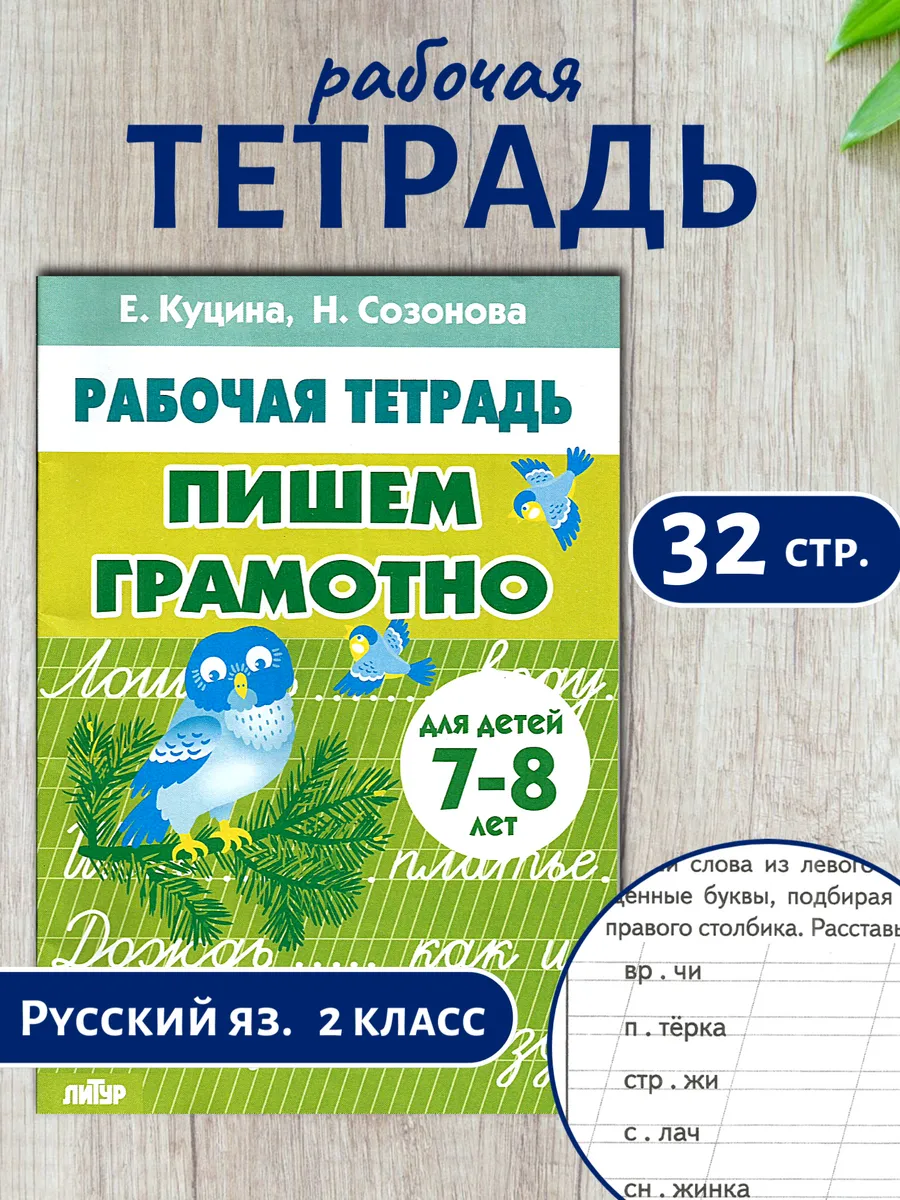 Рабочая тетрадь Пишем грамотно