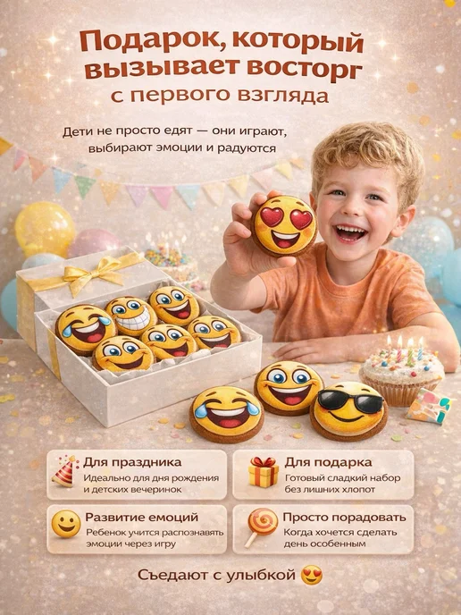 Anushka Bakery Имбирные пряники в школу 1 сентября, детский сад 16 шт, 12 шт, фото 2