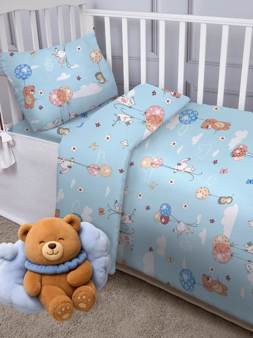 Eppel Store Постельное белье для новорожденных 120х60, Небо, 120x60, фото 4