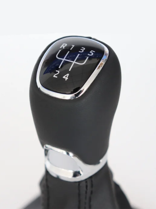 Winglow Ручка кпп для Skoda Octavia A5, Шкода Октавиа, с чехлом, черный, фото 3