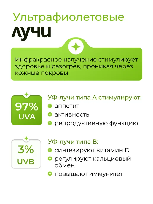 Magic Light Греющая лампа для террариума черепах уф 50 Вт набор, 50 Вт, 4 шт, фото 3