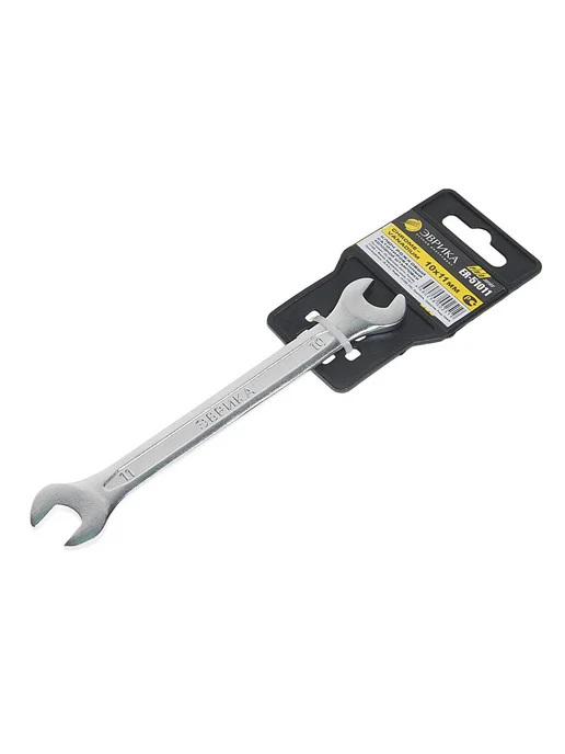 ЭВРИКА Ключ рожковый 10х11мм CrV Pro, вариант