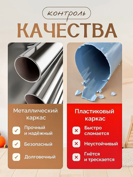 Игровая палатка для детей подарок на новый год, голубой, фото 5