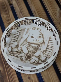 LaserPrint Пасхальная подставка корзинка для яиц