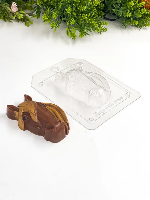 AnyMolds Голова Лошади форма пластиковая для мыла и шоколада, белый, фото 3