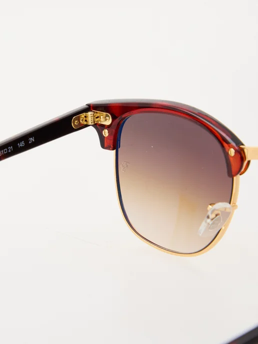 Ray-Ban Солнцезащитные очки Clubmaster, коричневый, фото 7