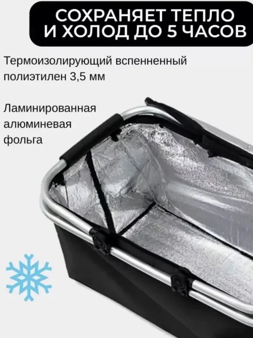 Альма термосумка холодильник для пикника и путешествий 30л для еды, 30 л, фото 2