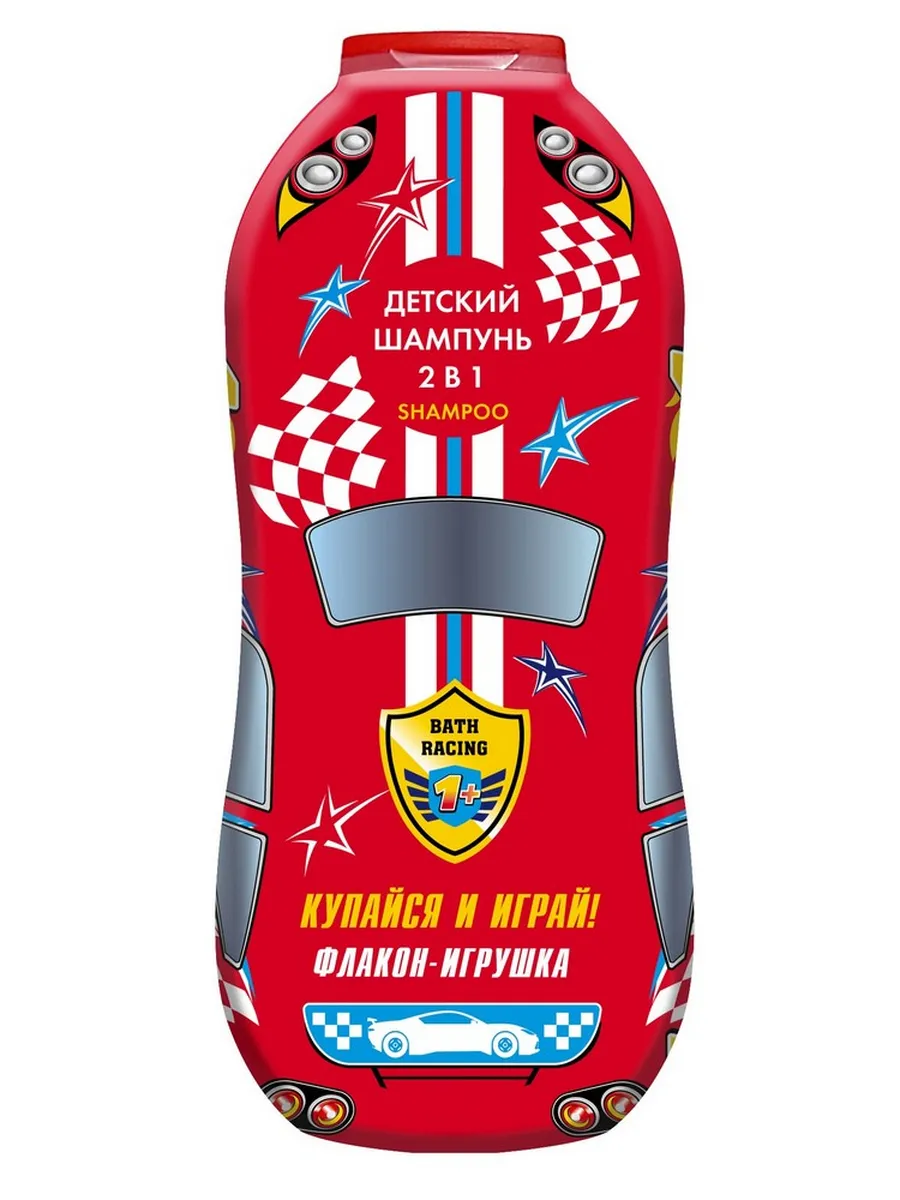 Bath Racing - Детский шампунь 2в1 Купайся и играй 1+ 300 мл.