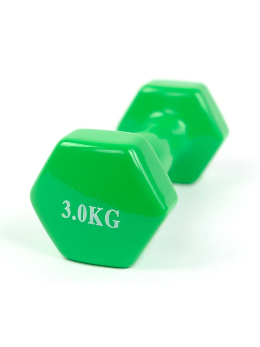 Abica Гантели для спорта и фитнеса с виниловым покрытием 1 кг, 3 кг, фото 8