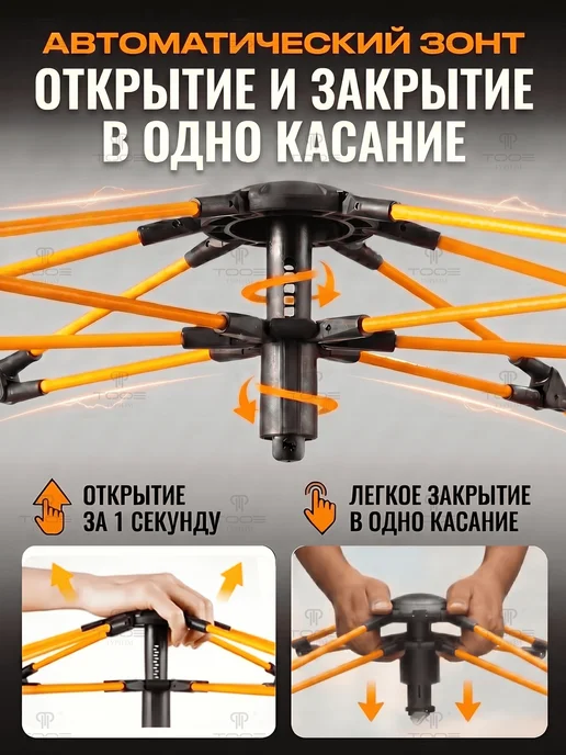 TOOE Палатка туристическая, 4-местная два входа, зеленый, фото 3