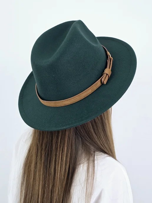Шляпа темно зеленая - Купить в интернет магазине WildBerries.ru
