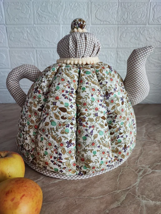 Sova.NN Грелка на чайник "Калейдоскоп цветов", зеленый, фото 6