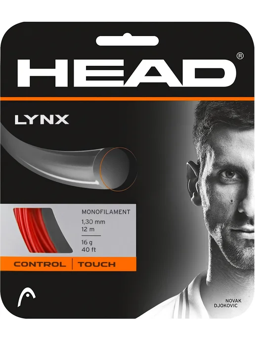 HEAD Струны для ракетки Lynx 1.30 12m, красный