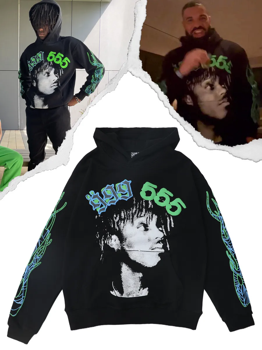 Худи Sp5der juice wrld 999club Sp5der 370115574 купить за 3593