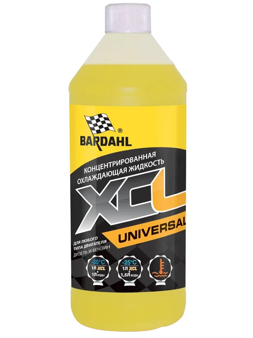 BARDAHL Антифриз концентрат 1 л XCL UNIVERSAL G12+ желтый, 1 л